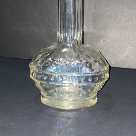 Vintage Glass Decorative Liquor Bottle Embossed Barware Collectibles - Picture 3 of 8